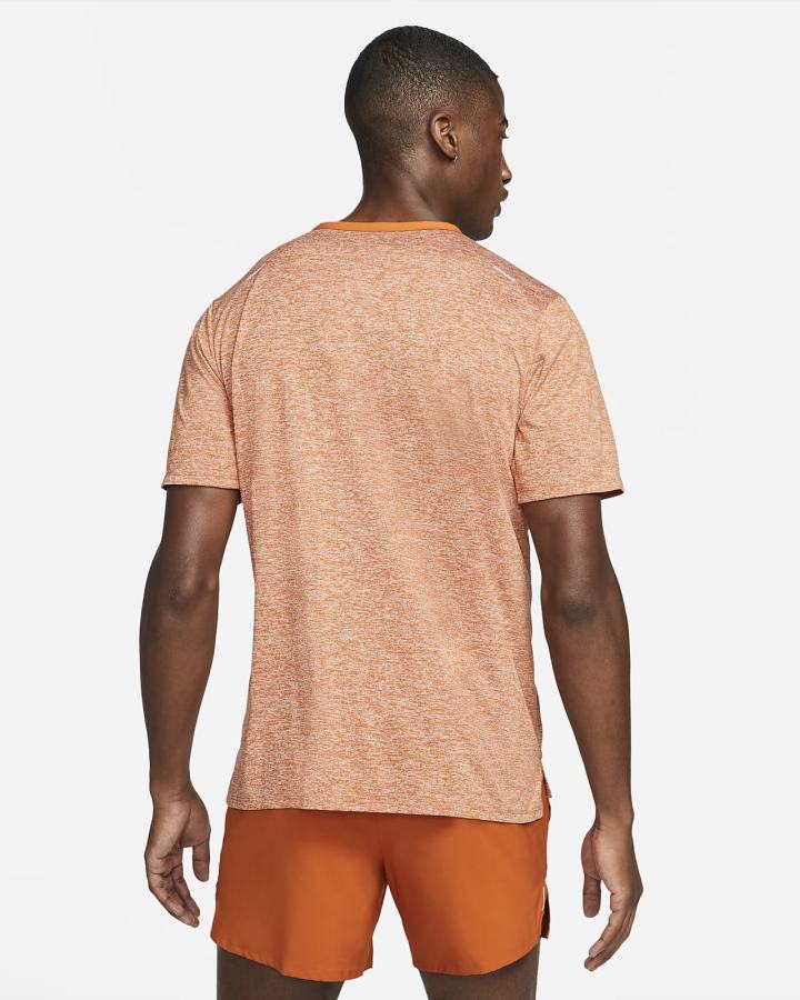 Camiseta Nike Dri-FIT Rise 365 Short-Sleeve Hombre Marrones | FERND-6418