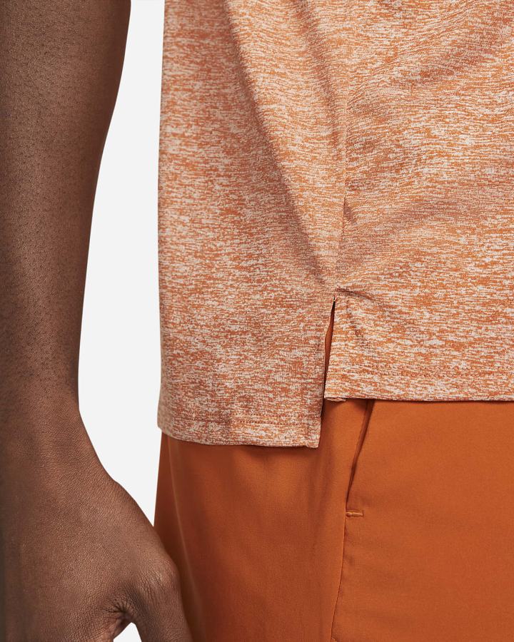 Camiseta Nike Dri-FIT Rise 365 Short-Sleeve Hombre Marrones | FERND-6418