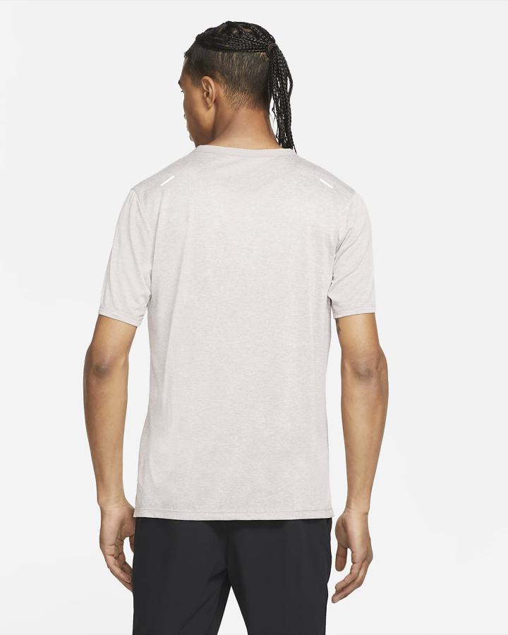 Camiseta Nike Dri-FIT Rise 365 Short-Sleeve Hombre Moradas Claro | KHFBS-0598
