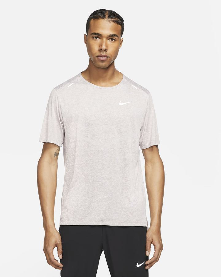 Camiseta Nike Dri-FIT Rise 365 Short-Sleeve Hombre Moradas Claro | KHFBS-0598