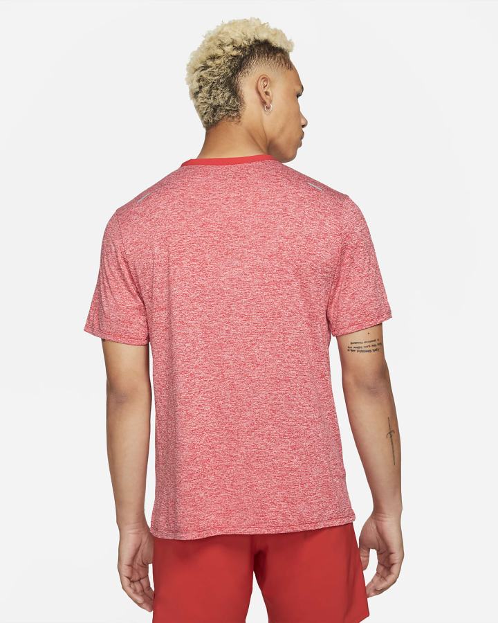 Camiseta Nike Dri-FIT Rise 365 Short-Sleeve Hombre Rojas | MAPNQ-2478