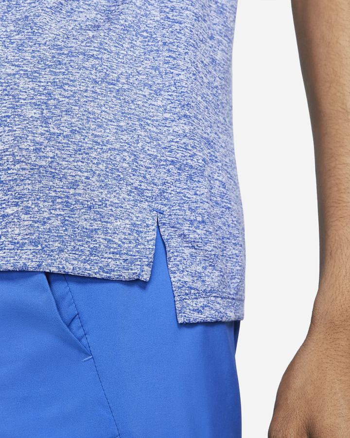 Camiseta Nike Dri-FIT Rise 365 Short-Sleeve Hombre Azul Real | MUBXY-6034