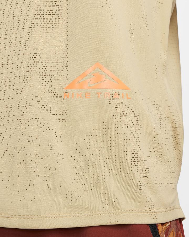 Camiseta Nike Dri-FIT Rise 365 Short-Sleeve Trail Hombre Naranjas | OQUAH-3249