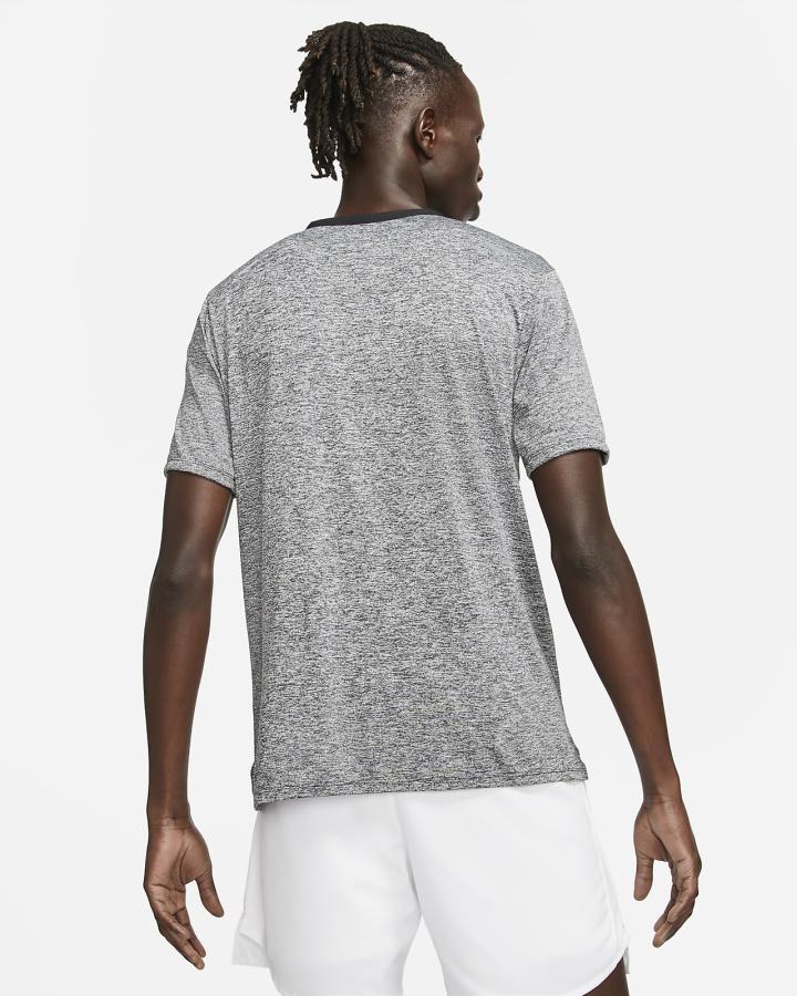 Camiseta Nike Dri-FIT Rise 365 Short-Sleeve Hombre Negras | PJVYU-7809