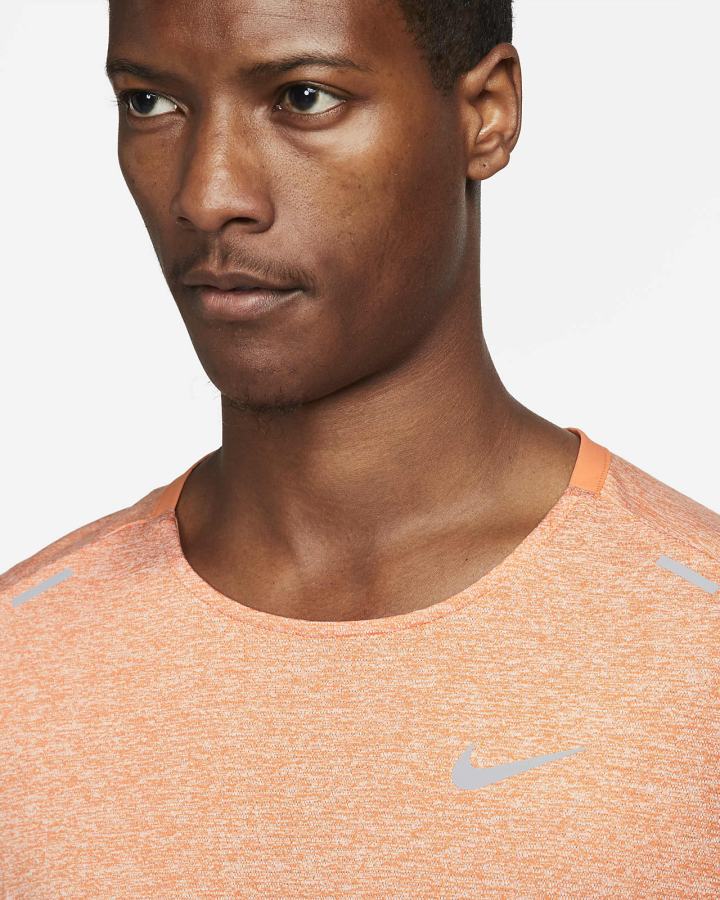 Camiseta Nike Dri-FIT Rise 365 Short-Sleeve Hombre Naranjas | QETWP-8609