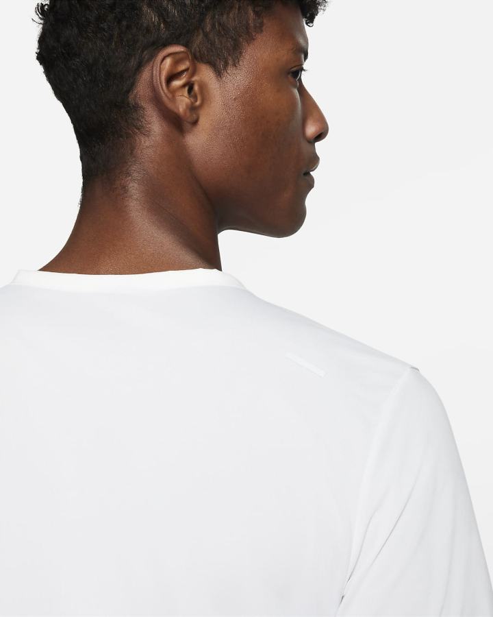 Camiseta Nike Dri-FIT Rise 365 Short-Sleeve Hombre Blancas | TSQKM-6374