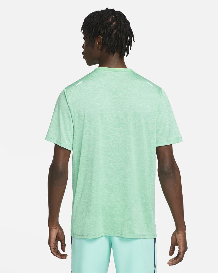 Camiseta Nike Dri-FIT Rise 365 Short-Sleeve Hombre Verde Menta | ZKDCJ-1075