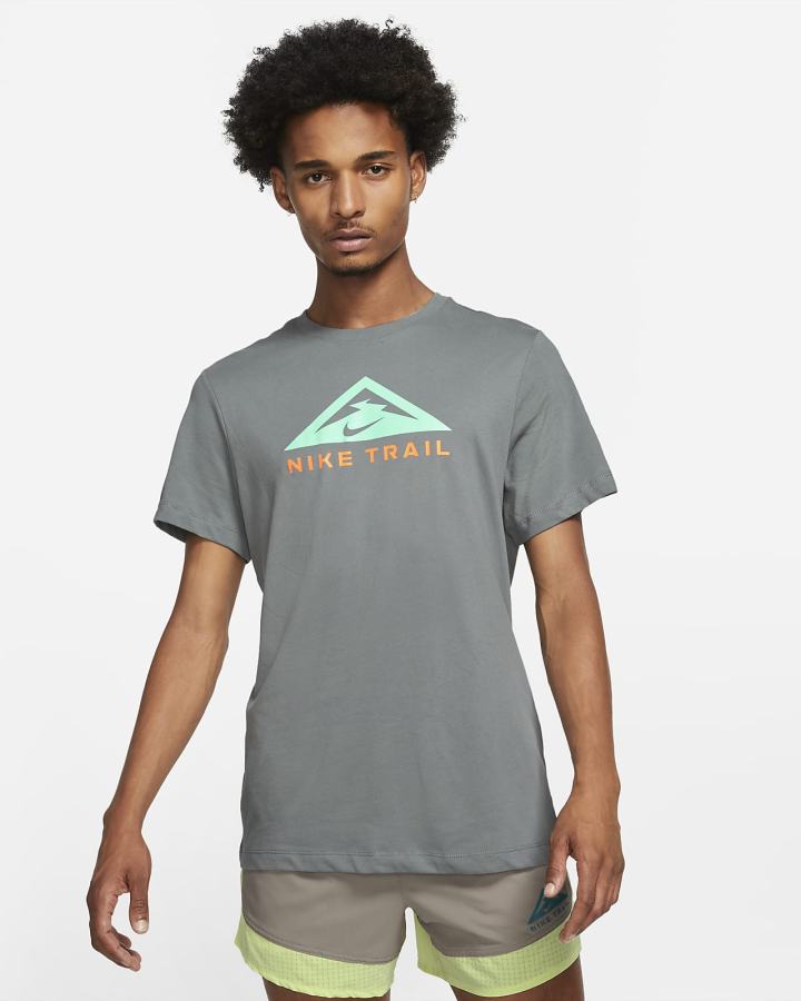 Camiseta Nike Dri-FIT Short-Sleeve Trail Running Hombre Gris | BQEZW-4781
