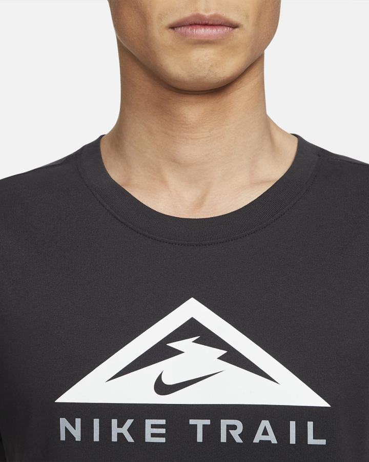 Camiseta Nike Dri-FIT Short-Sleeve Trail Running Hombre Negras | PKWQC-9467