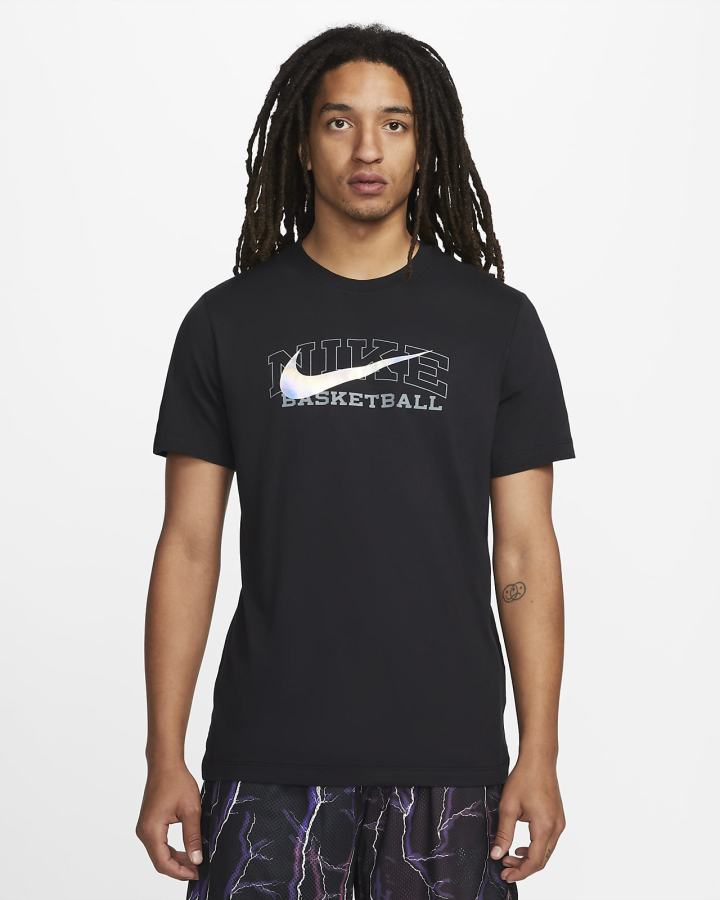 Camiseta Nike Dri-FIT Swoosh Basketball Hombre Negras | DKFUZ-1209