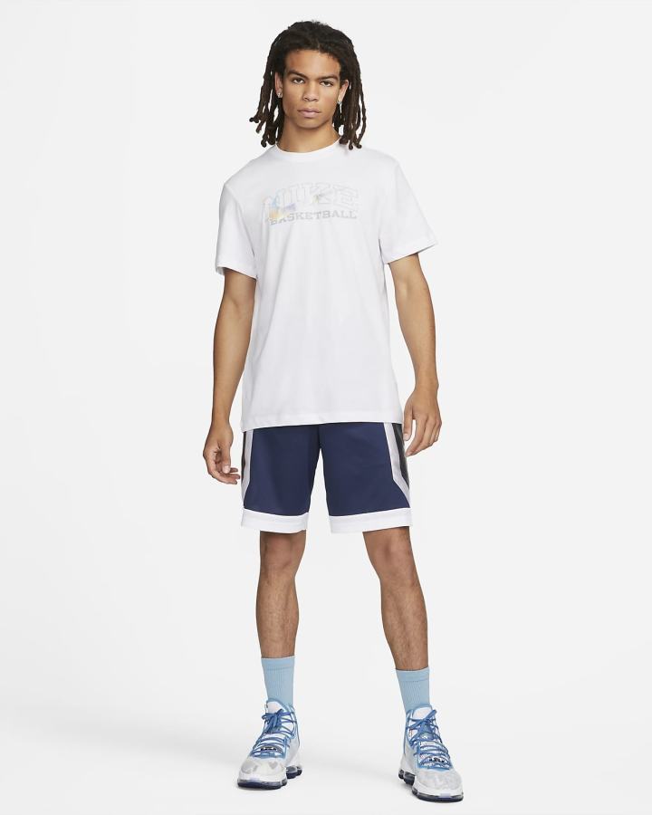 Camiseta Nike Dri-FIT Swoosh Basketball Hombre Blancas | ZXRWK-6871