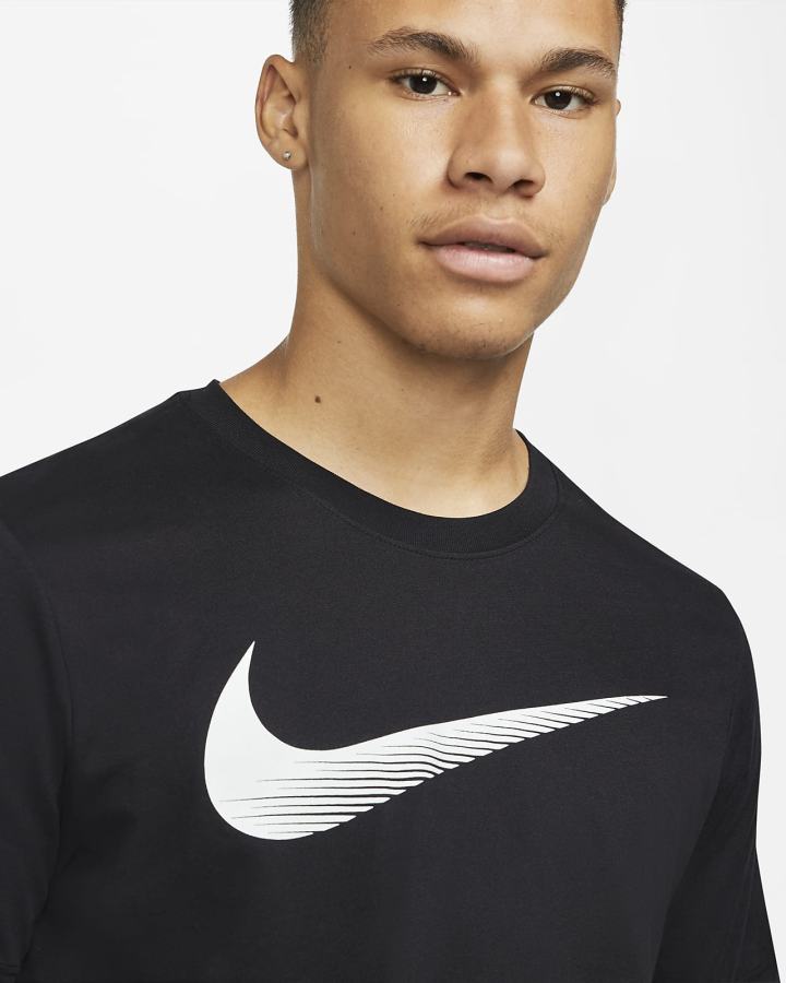 Camiseta Nike Dri-FIT Swoosh Training Hombre Negras | DUPVG-5391