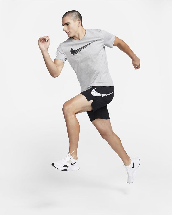 Camiseta Nike Dri-FIT Swoosh Training Hombre Negras | DUPVG-5391