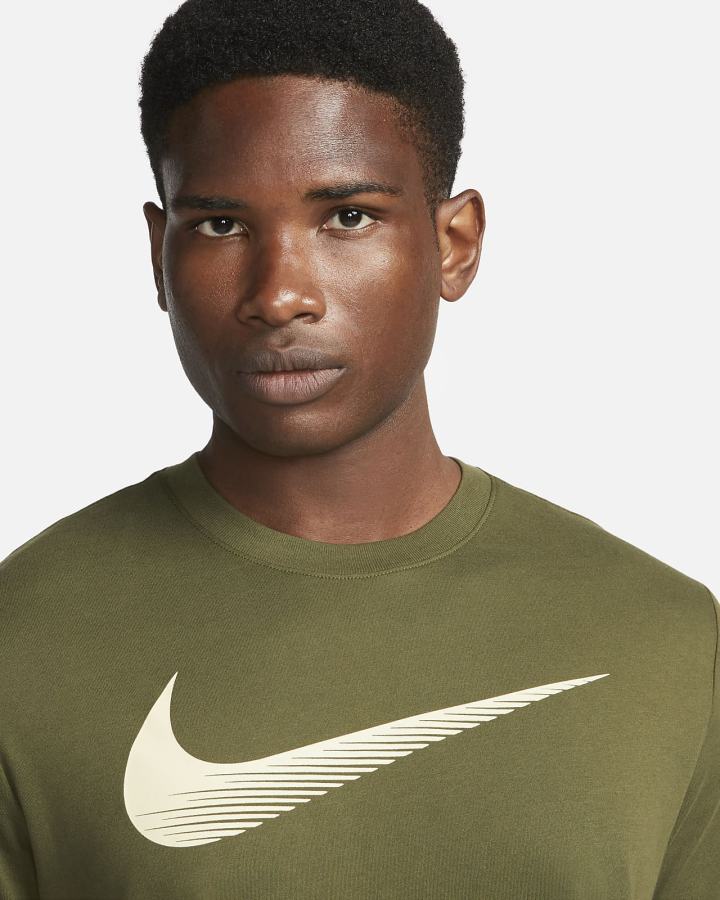 Camiseta Nike Dri-FIT Swoosh Training Hombre Verde | JFDOS-2068