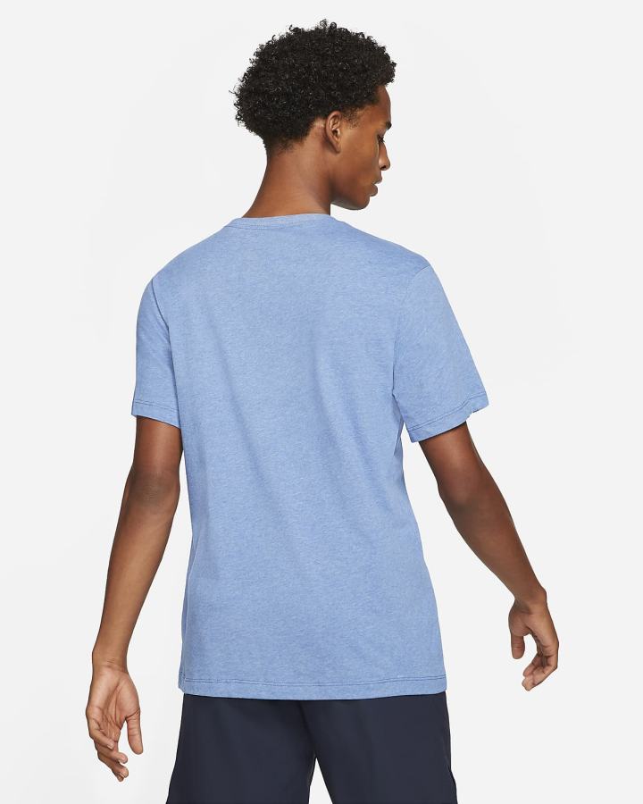 Camiseta Nike Dri-FIT Swoosh Training Hombre Azul Real Claro | NKBDY-3749