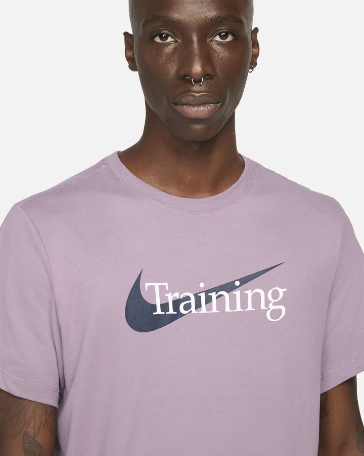 Camiseta Nike Dri-FIT Swoosh Training Hombre Moradas | RKWHV-1470