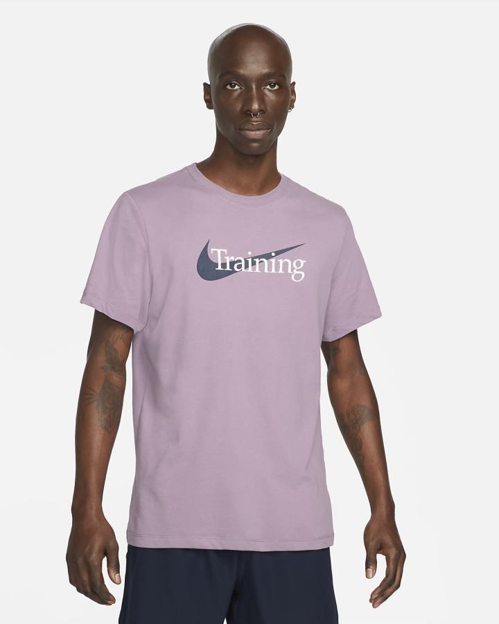 Camiseta Nike Dri-FIT Swoosh Training Hombre Moradas | RKWHV-1470