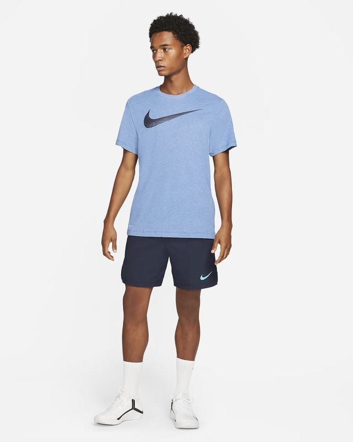 Camiseta Nike Dri-FIT Swoosh Training Hombre Rojas Claro | XVCNK-4729