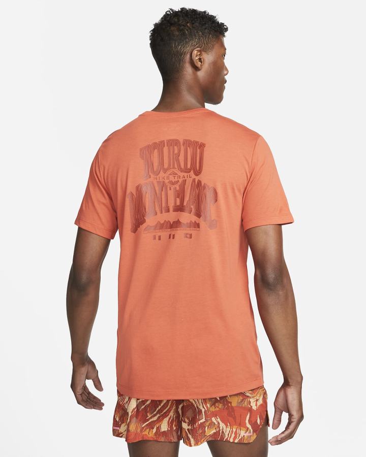 Camiseta Nike Dri-FIT Trail Hombre Naranjas | JAXQI-5694