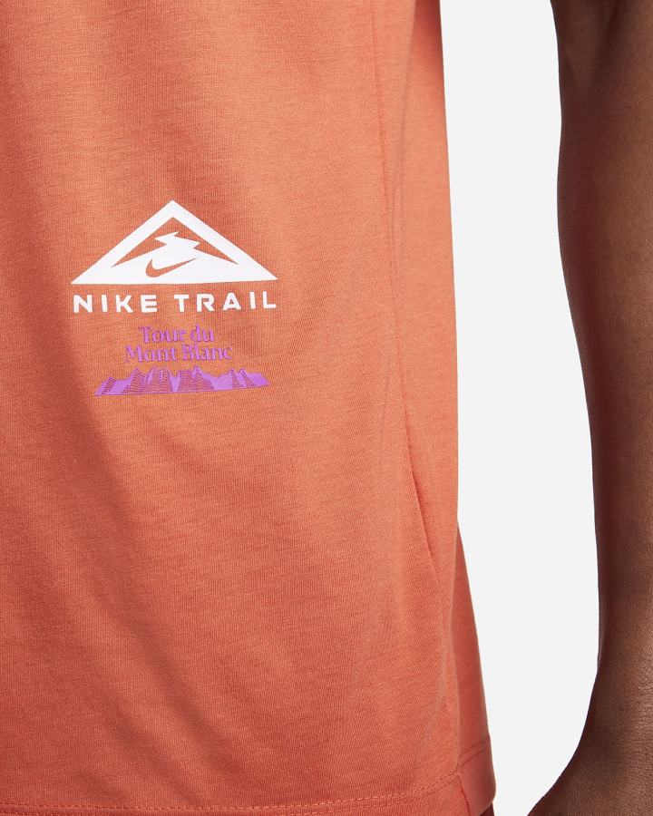 Camiseta Nike Dri-FIT Trail Hombre Naranjas | JAXQI-5694