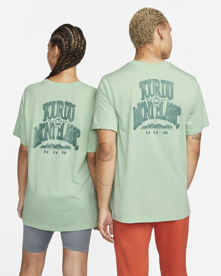 Camiseta Nike Dri-FIT Trail Hombre Verde | VFION-0219