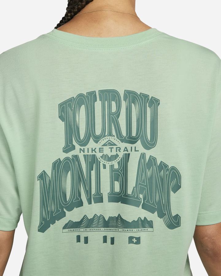 Camiseta Nike Dri-FIT Trail Hombre Verde | VFION-0219
