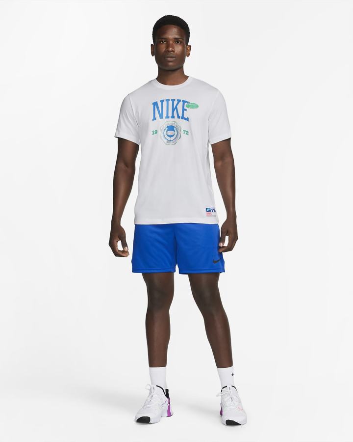 Camiseta Nike Dri-FIT Training Hombre Blancas | EAYOZ-8053
