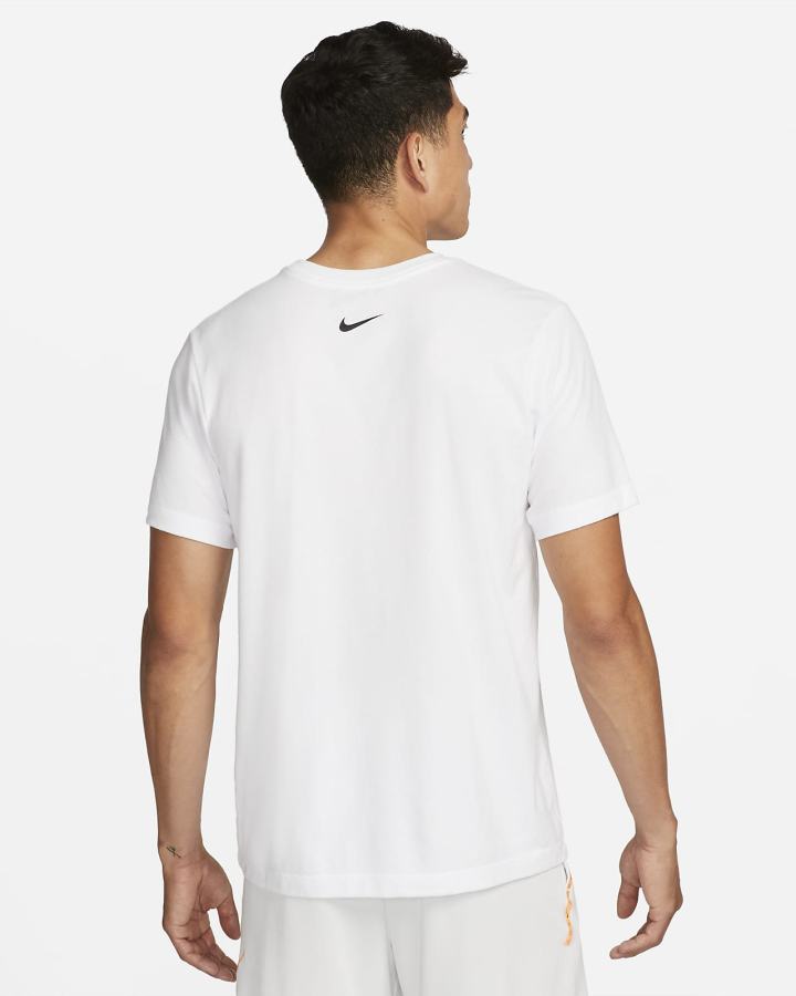 Camiseta Nike Dri-FIT Training Hombre Blancas | EILXG-6418