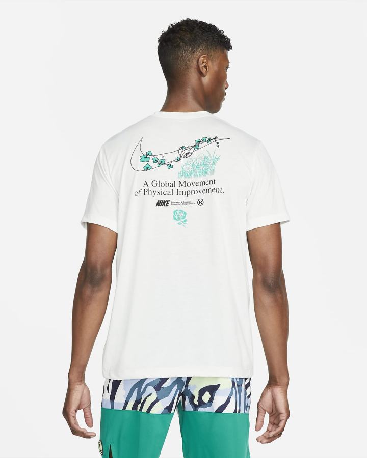 Camiseta Nike Dri-FIT Training Hombre Blancas | JZKEY-9082