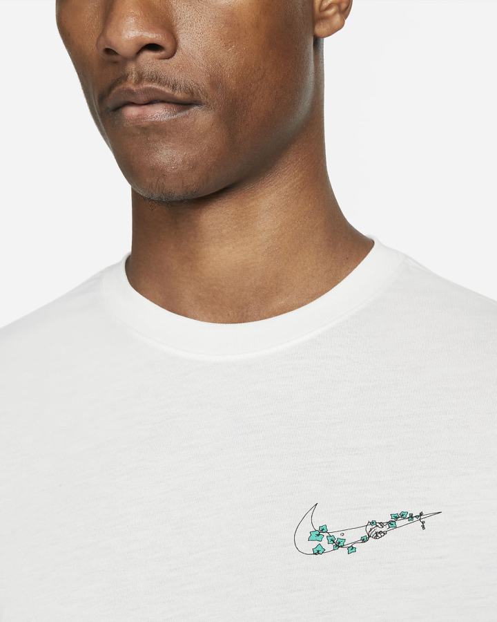 Camiseta Nike Dri-FIT Training Hombre Blancas | JZKEY-9082