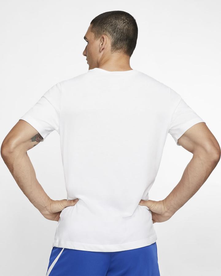 Camiseta Nike Dri-FIT Training Hombre Blancas Negras | SHPED-9826