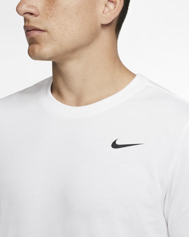 Camiseta Nike Dri-FIT Training Hombre Blancas Negras | SHPED-9826