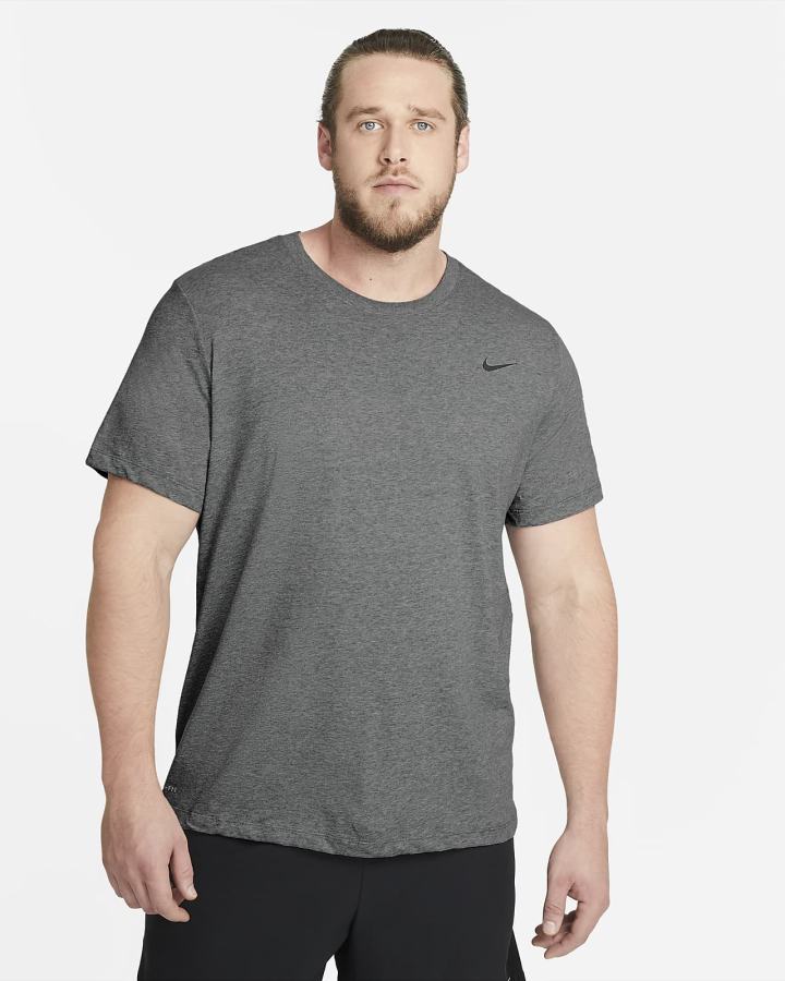 Camiseta Nike Dri-FIT Training Hombre Blancas Negras | SHPED-9826