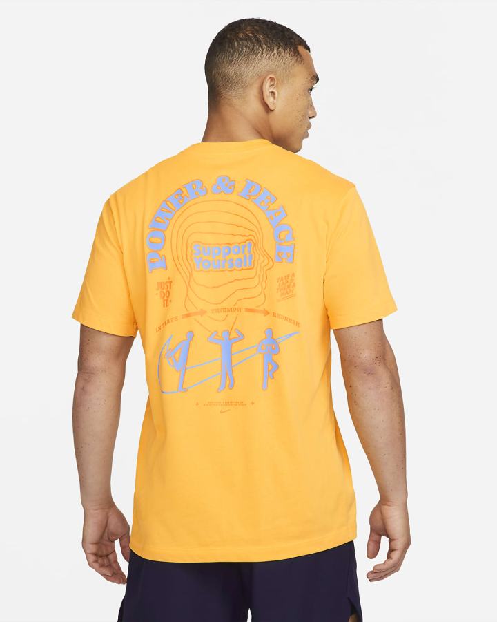 Camiseta Nike Dri-FIT Training Hombre Doradas | HXFOQ-4016