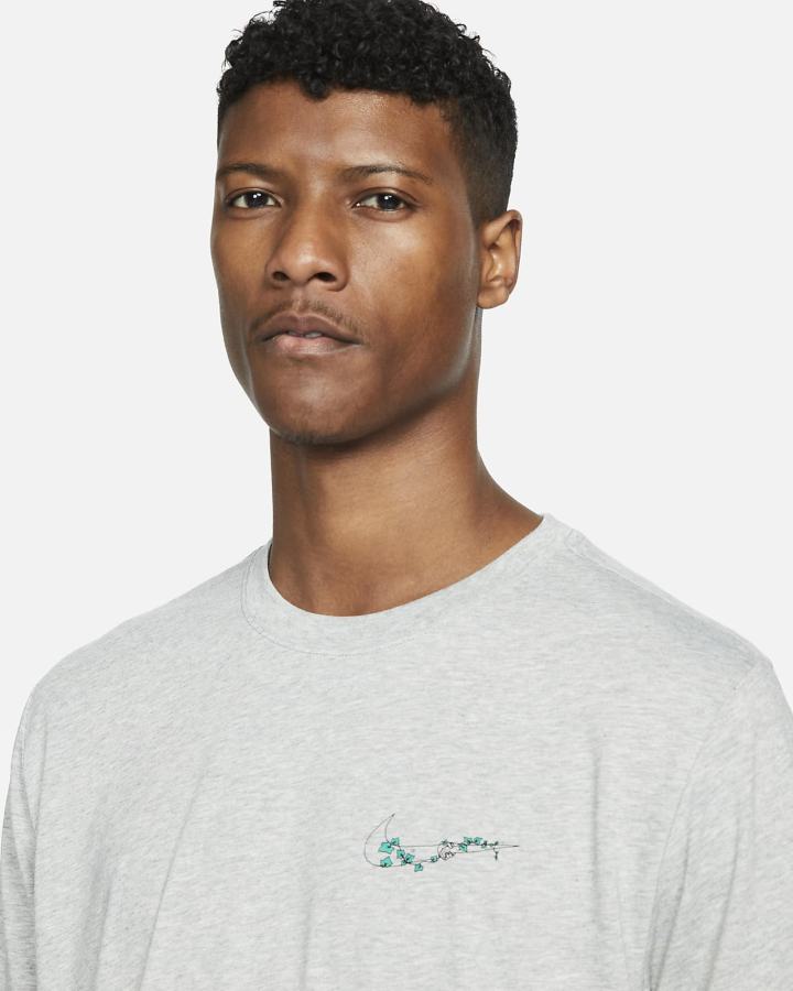 Camiseta Nike Dri-FIT Training Hombre Gris Oscuro | BMQRD-2586