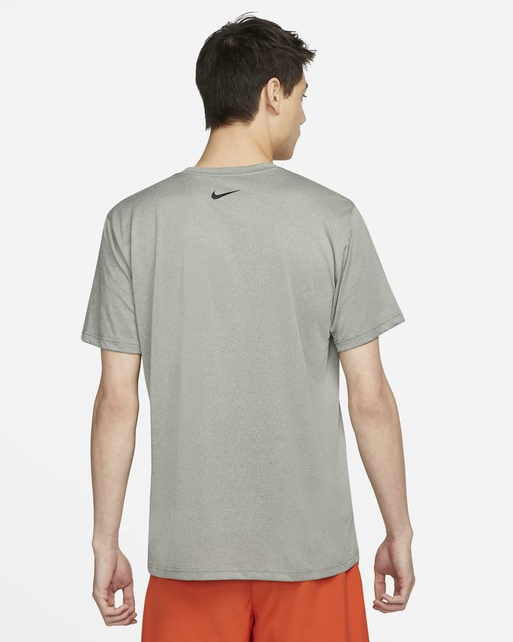 Camiseta Nike Dri-FIT Training Hombre Gris Oscuro | BZSHL-6813