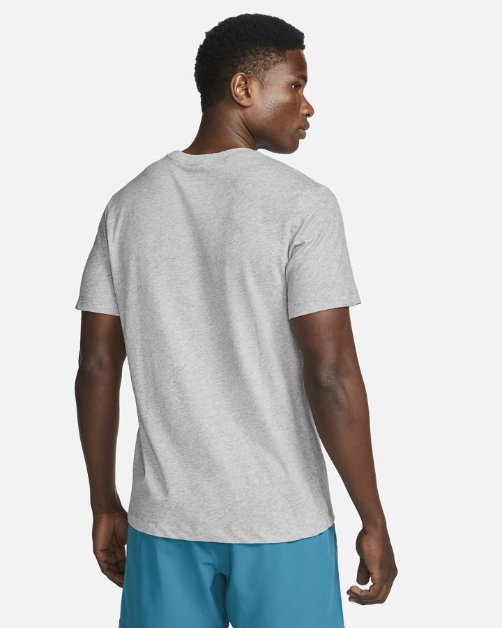 Camiseta Nike Dri-FIT Training Hombre Gris Oscuro | JVMWA-6952
