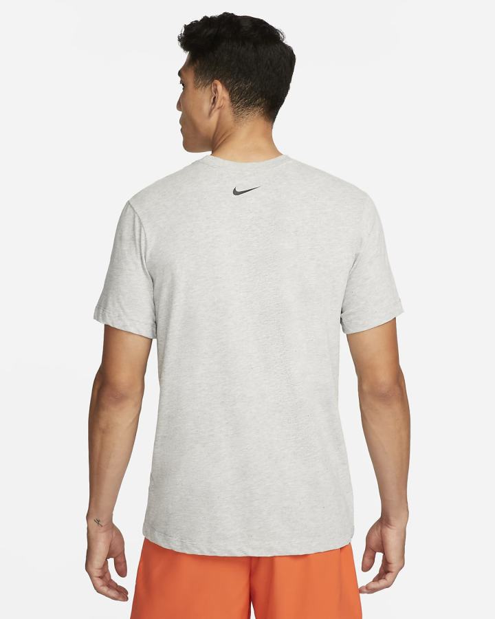 Camiseta Nike Dri-FIT Training Hombre Gris Oscuro | OXIZG-8236