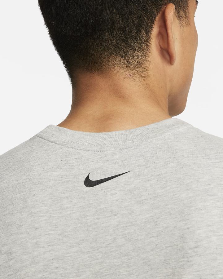 Camiseta Nike Dri-FIT Training Hombre Gris Oscuro | OXIZG-8236