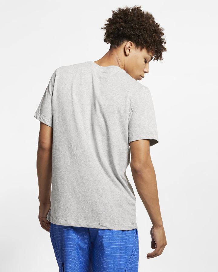 Camiseta Nike Dri-FIT Training Hombre Gris Oscuro Negras | WAPVL-3715