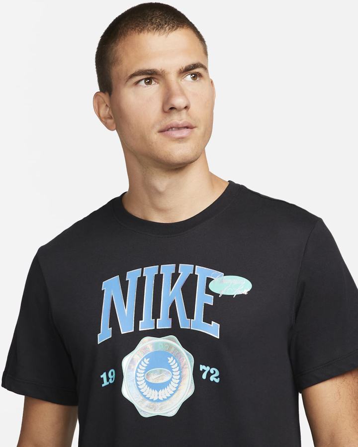 Camiseta Nike Dri-FIT Training Hombre Negras | JOBPV-6230