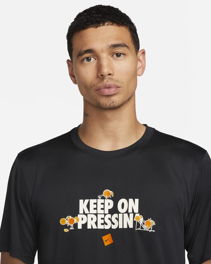 Camiseta Nike Dri-FIT Training Hombre Negras | MJFEY-4650