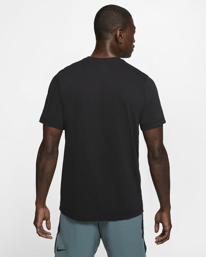 Camiseta Nike Dri-FIT Training Hombre Negras Blancas | SZIKN-3210