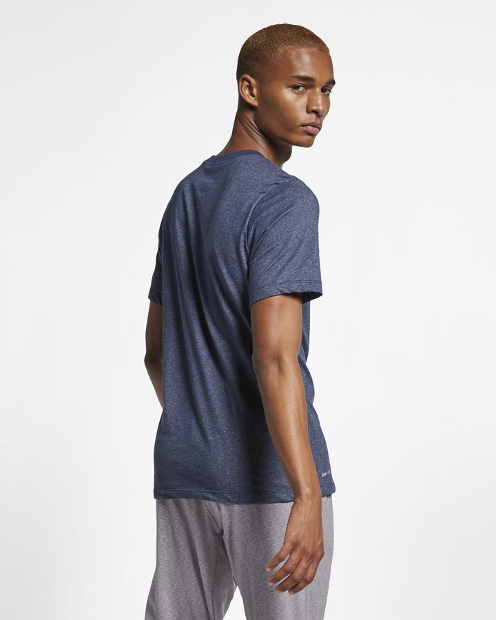 Camiseta Nike Dri-FIT Training Hombre Obsidian Plateadas | IFYOG-5864