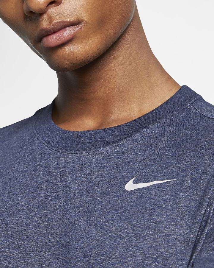 Camiseta Nike Dri-FIT Training Hombre Obsidian Plateadas | IFYOG-5864