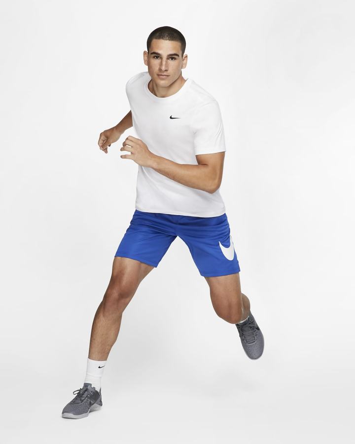 Camiseta Nike Dri-FIT Training Hombre Obsidian Plateadas | IFYOG-5864