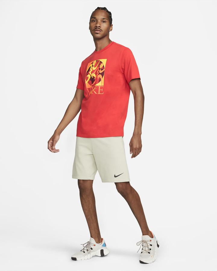 Camiseta Nike Dri-FIT Training Hombre Rojas | DRKSU-2981