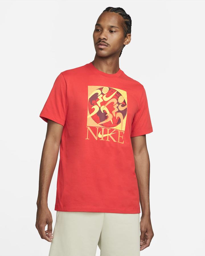 Camiseta Nike Dri-FIT Training Hombre Rojas | DRKSU-2981