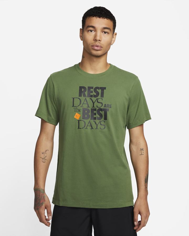 Camiseta Nike Dri-FIT Training Hombre Verde | SGBWP-9052
