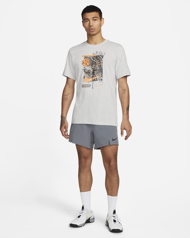 Camiseta Nike Dri-FIT Wild Clash Training Hombre Blancas Gris Claro | GAEOW-0958